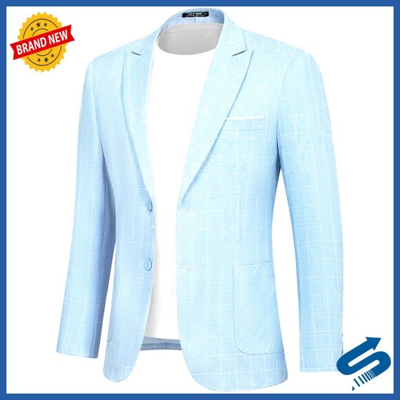 Slim Fit Sport Blazer Recycled Polyester Business Casual Wedding Jacket